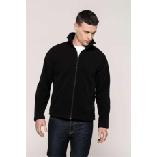 KARIBAN Pulóver Kariban Marco polár férfi cipzáras unisex (100%poliészter 350g/m2) black, 2XL