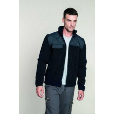 KARIBAN Pulóver Wk 2:1 kariban cipzáras unisex (100%poliészter 400g/m2) black, 4XL