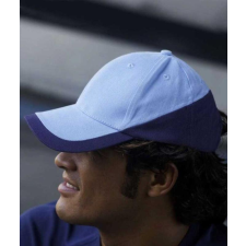 KARIBAN Sapka Kariban Racing 6 paneles (100%pamut 260g/m2) ice blue/denim munkaruha