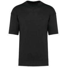 KARIBAN szélesebb szabású unisex környakas póló KA3008, Black-XS férfi póló