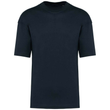KARIBAN szélesebb szabású unisex környakas póló KA3008, Navy-3XL férfi póló