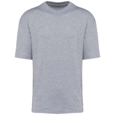 KARIBAN szélesebb szabású unisex környakas póló KA3008, Oxford Grey-3XL férfi póló