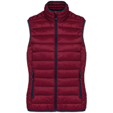 KARIBAN ultrakönnyű Női mellény KA6114 , Wine-2XL női mellény