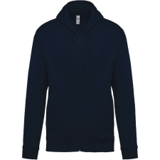 KARIBAN unisex cipzáros kapucnis pulóver KA479, Navy-4XL női pulóver, kardigán