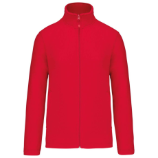 KARIBAN Uniszex cipzáras mikropolár pulóver, Kariban KA9102, Red-XS