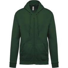 KARIBAN Uniszex cipzáros kapucnis pulóver, Kariban KA479, Forest Green-2XL