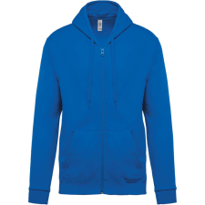 KARIBAN Uniszex cipzáros kapucnis pulóver, Kariban KA479, Light Royal Blue-4XL férfi pulóver, kardigán
