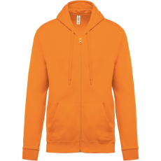 KARIBAN Uniszex cipzáros kapucnis pulóver, Kariban KA479, Orange-M