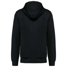 KARIBAN Uniszex cipzáros kapucnis vastag pulóver, Kariban KA4008, Black-L