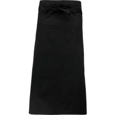 KARIBAN Uniszex extra hosszú derekas kötény, Kariban KA8004, Black-U lakástextília