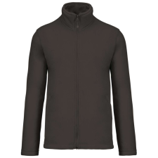 KARIBAN Uniszex FALCO cipzáras mikropolár pulóver, Kariban KA911, Dark Grey-3XL férfi pulóver, kardigán