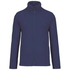 KARIBAN Uniszex FALCO cipzáras mikropolár pulóver, Kariban KA911, Deep Blue-4XL