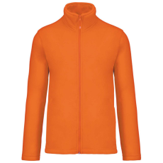 KARIBAN Uniszex FALCO cipzáras mikropolár pulóver, Kariban KA911, Fluorescent Orange-4XL
