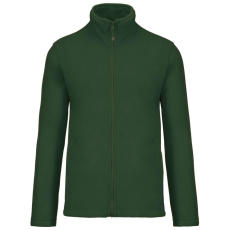 KARIBAN Uniszex FALCO cipzáras mikropolár pulóver, Kariban KA911, Forest Green-4XL