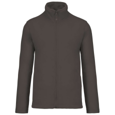 KARIBAN Uniszex FALCO cipzáras mikropolár pulóver, Kariban KA911, Green Olive-4XL