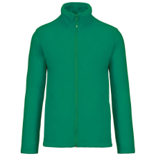 KARIBAN Uniszex FALCO cipzáras mikropolár pulóver, Kariban KA911, Kelly Green-3XL férfi pulóver, kardigán