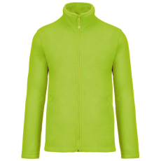KARIBAN Uniszex FALCO cipzáras mikropolár pulóver, Kariban KA911, Lime-3XL