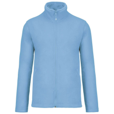 KARIBAN Uniszex FALCO cipzáras mikropolár pulóver, Kariban KA911, Sky Blue-M