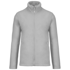 KARIBAN Uniszex FALCO cipzáras mikropolár pulóver, Kariban KA911, Snow Grey-2XL