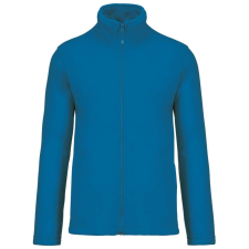 KARIBAN Uniszex FALCO cipzáras mikropolár pulóver, Kariban KA911, Tropical Blue-3XL férfi pulóver, kardigán