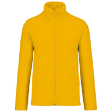KARIBAN Uniszex FALCO cipzáras mikropolár pulóver, Kariban KA911, Yellow-4XL férfi pulóver, kardigán