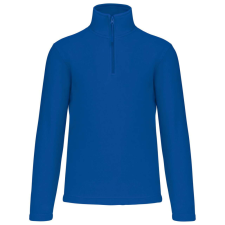 KARIBAN Uniszex galléros, 1/4 cipzáras mikropolár pulóver, Kariban KA912, Royal Blue-XL férfi pulóver, kardigán