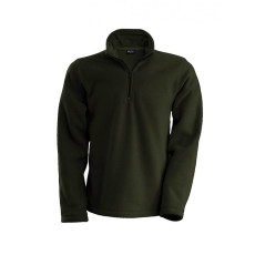 KARIBAN Uniszex kabát Kariban KA912 Enzo - Zip neck Microfleece Jacket -M, Green Olive