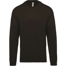KARIBAN Uniszex kereknyakú pulóver, Kariban KA474, Dark Grey-4XL férfi pulóver, kardigán