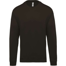 KARIBAN Uniszex kereknyakú pulóver, Kariban KA474, Dark Grey-XL