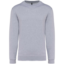 KARIBAN Uniszex kereknyakú pulóver, Kariban KA474, Oxford Grey-4XL férfi pulóver, kardigán