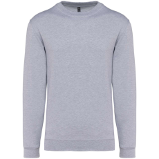 KARIBAN Uniszex kereknyakú pulóver, Kariban KA474, Oxford Grey-XL