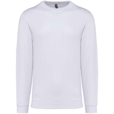 KARIBAN Uniszex kereknyakú pulóver, Kariban KA474, White-3XL