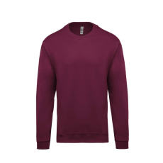 KARIBAN Uniszex kereknyakú pulóver, Kariban KA474, Wine-XL