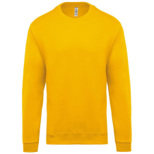 KARIBAN Uniszex kereknyakú pulóver, Kariban KA474, Yellow-L férfi pulóver, kardigán