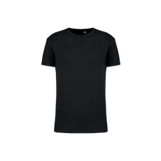 KARIBAN Uniszex körkötött organikus póló rövid ujjú, Kariban KA3032IC, Black-2XL