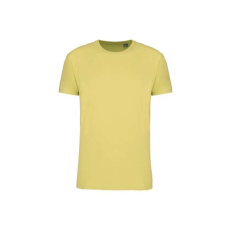 KARIBAN Uniszex körkötött organikus póló rövid ujjú, Kariban KA3032IC, Lemon Yellow-M
