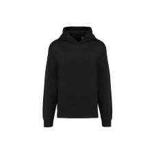 KARIBAN Uniszex laza szabású kapucnis pulóver, Kariban KA4018, Black-2XL férfi pulóver, kardigán