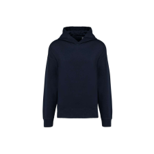 KARIBAN Uniszex laza szabású kapucnis pulóver, Kariban KA4018, Navy-XL férfi pulóver, kardigán