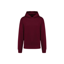 KARIBAN Uniszex laza szabású kapucnis pulóver, Kariban KA4018, Wine-2XL férfi pulóver, kardigán