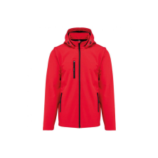 KARIBAN Uniszex levehető ujjú kapucnis softshell dzseki, Kariban KA422, Red-5XL férfi kabát, dzseki