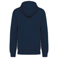 KARIBAN Uniszex organikus kapucnis vastag pulóver, Kariban KA4009, Navy-2XL