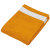 KARIBAN Uniszex pamut velur fürdőlepedő, Kariban KA118, Orange/White-100X160