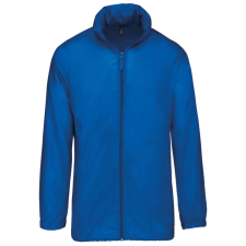 KARIBAN Uniszex rejtett kapucnis széldzseki, Kariban KA616, Light Royal Blue-3XL férfi kabát, dzseki