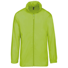 KARIBAN Uniszex rejtett kapucnis széldzseki, Kariban KA616, Lime-XL