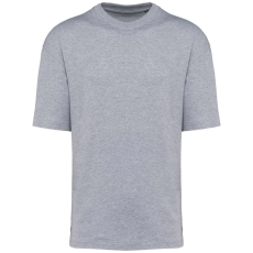 KARIBAN Uniszex szélesebb szabású környakas póló, Kariban KA3008, Oxford Grey-M