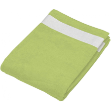 KARIBAN Uniszex törölköző Kariban KA118 Beach Towel -100X160, Lime/White lakástextília