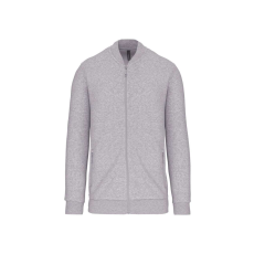 KARIBAN Uniszex vastag cpzáros pulóver, Kariban KA4002, Oxford Grey-XS