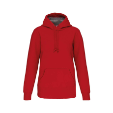 KARIBAN Uniszex vastag kapucnis pulóver, Kariban KA443, Red-3XL