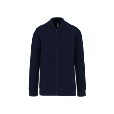 KARIBAN vastag cpzáros pulóver KA4002, Navy-2XL