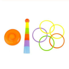  Karikadobáló ügyességi játék szett kültéri és beltéri használatra kerti játék